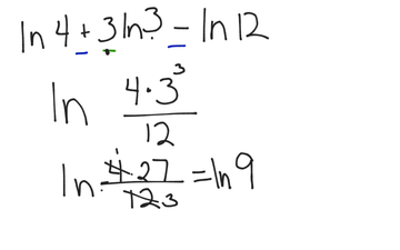 Apply Properties Of Logarithms 7.5a