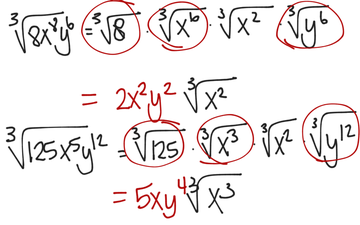 Simplifying Radical Expressions