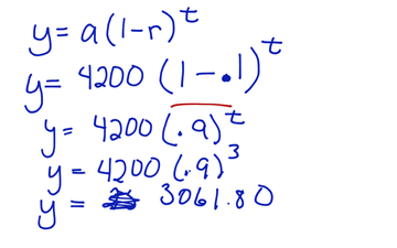 Exponential Decay 7.2 Algebra 2