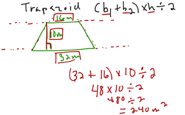 Area Of A Trapezoid 