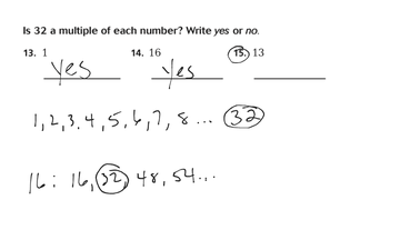 Chapter 12 Lesson 1 - Factors and Multiples