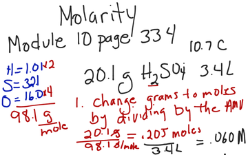 Molarity