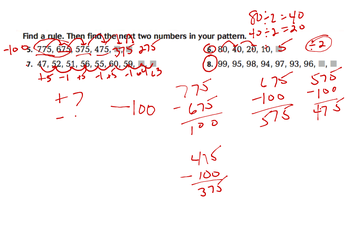 Number Patterns